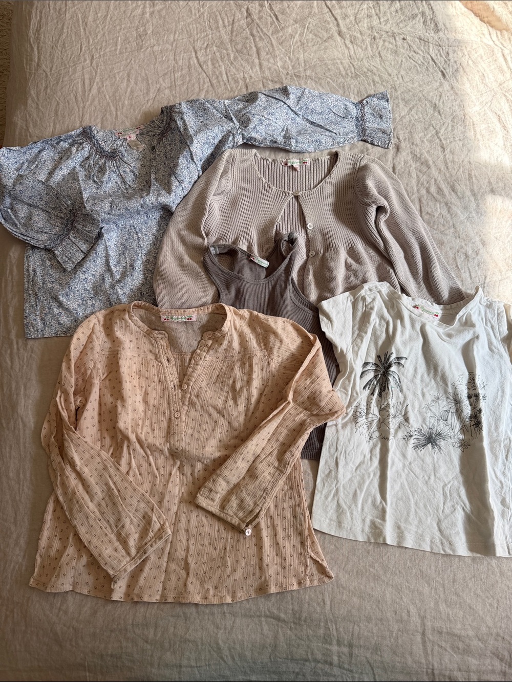 5 BONPOINT 🍒 pieces for little Girl Sz 4-5